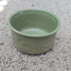 Green Ceramic Pet Bowl